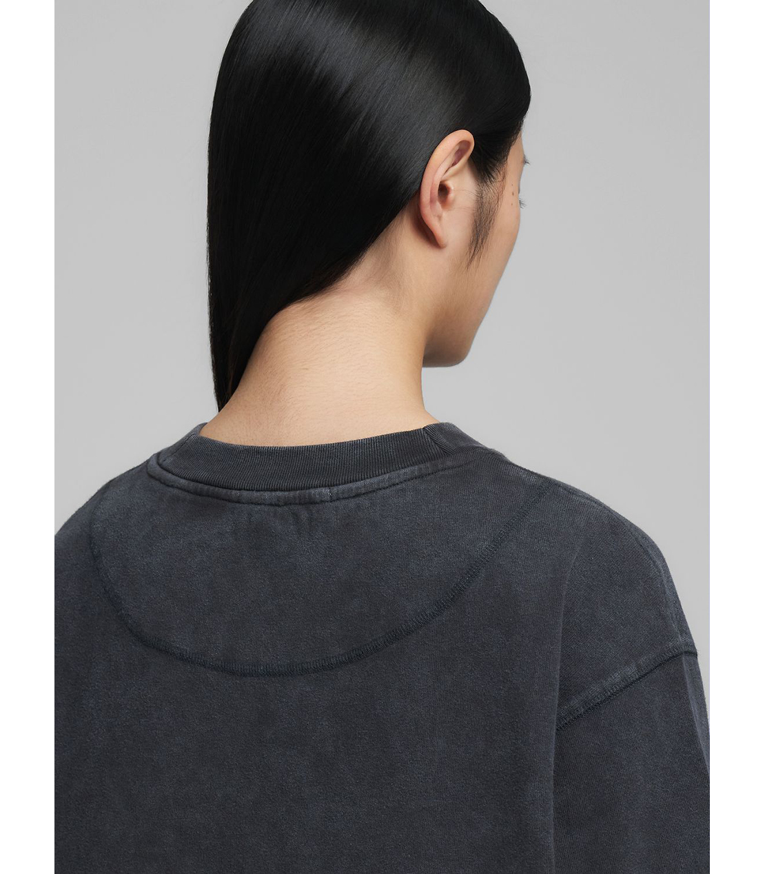 刺しゅう入り ボーイフィットロングTシャツ 詳細画像 ブラックボード 7